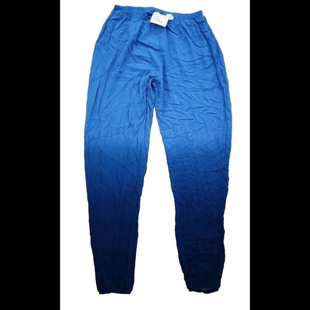 Green Dragon Beach Pants Medium Blue Ombre Skinny Pockets